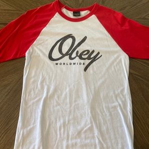 Women’s obey shirt. Size M